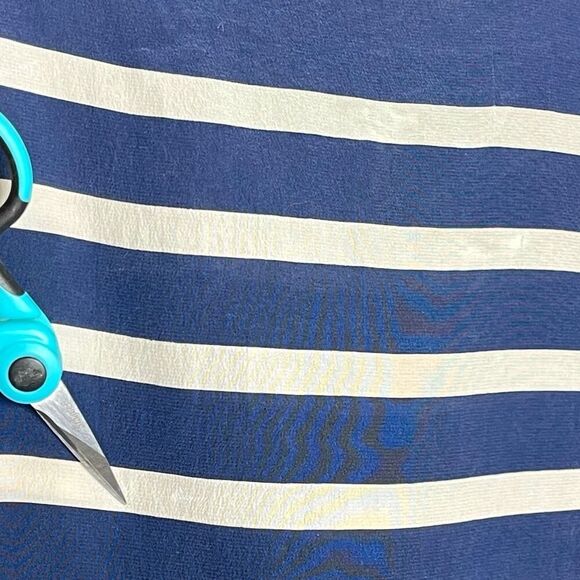 Joie Silk Navy White Striped Sailor Shirt Top Blouse Women’s Size Small - Picture 8 of 12